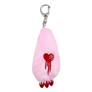 Gloomy Bear Bloody Claw Pink Plush Mascot Keychain